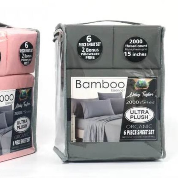 BAMBOO ESSENCE 2000 SERIES 6PC SHEET SETS (Price per 1 Set) - Picture 1 of 9